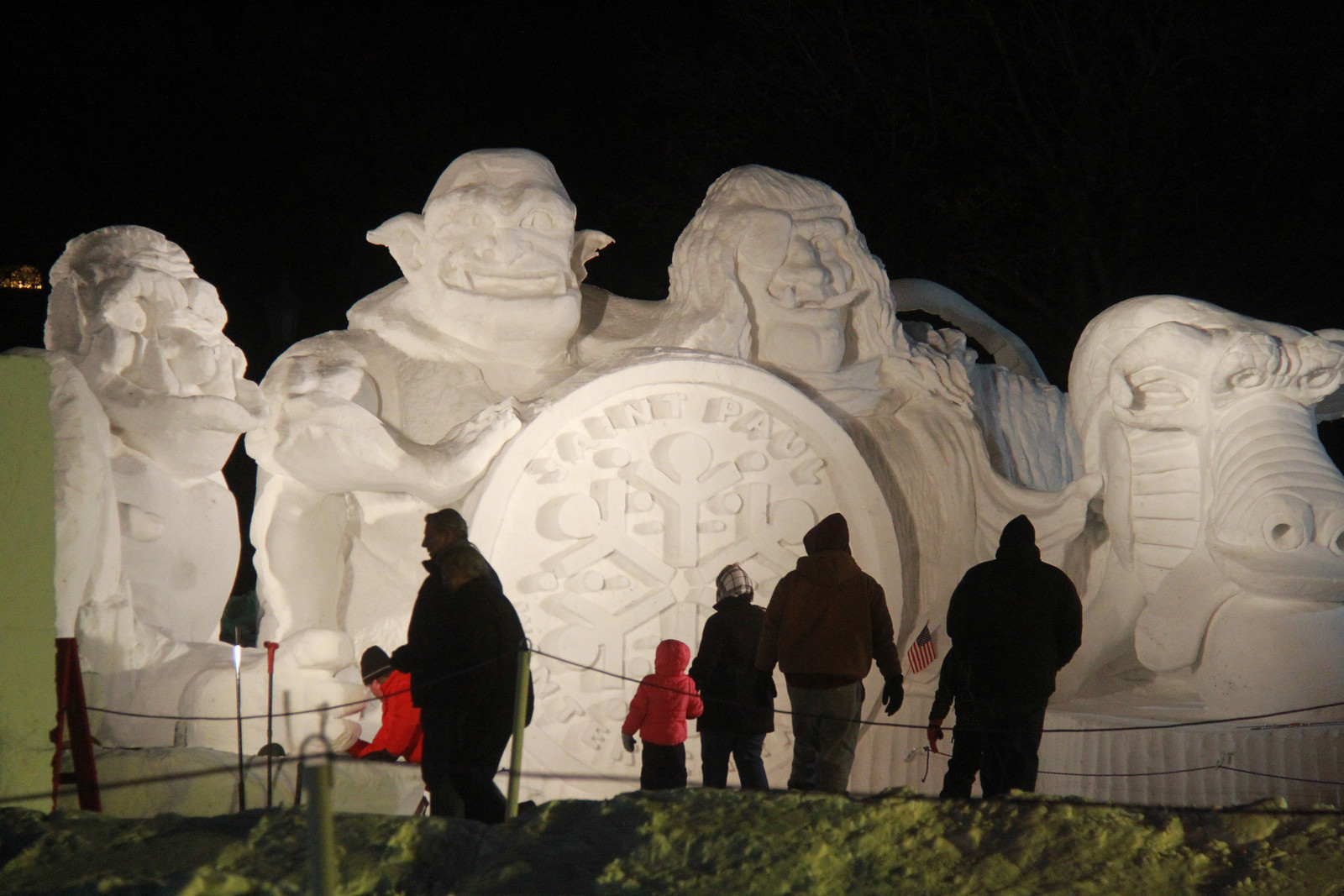 Snow Park - Snow Image with people