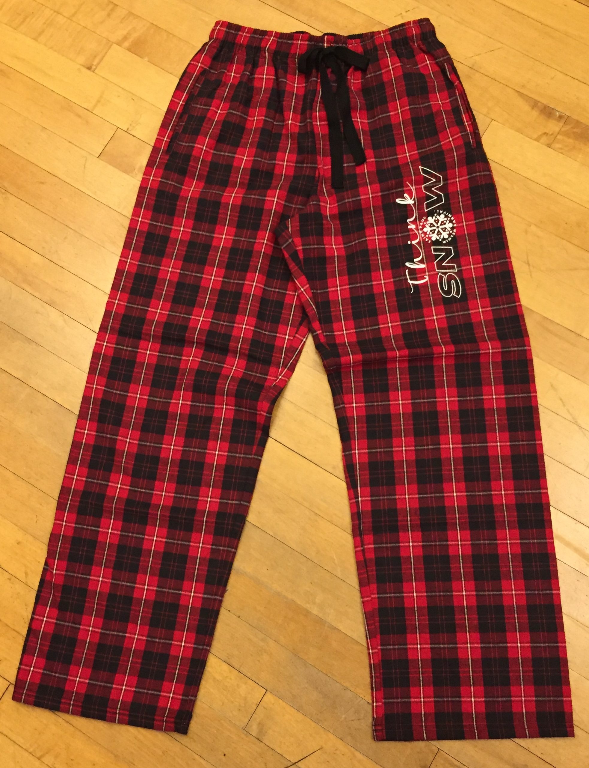 checkered pants red and black